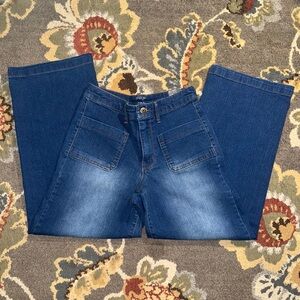 Chic Blue Wide-Leg Jeans